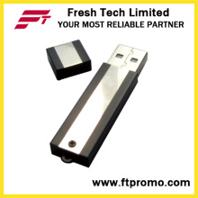 Флэш-накопитель USB с металлическим корпусом с боковым цветным зерном (D302)
